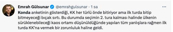 KONDA anketini yayınladı, gazeteci ve akademisyenler sonuçları işte böyle yorumladı: İlk turda biter... 3